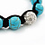 Unisex Turquoise Bead Buddhist Bracelet - 9mm - Adjustable - view 5