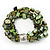 3-Strand Green Shell Composite Flex Bracelet - 21cm Length - view 8