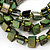 3-Strand Green Shell Composite Flex Bracelet - 21cm Length - view 4