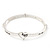 Burn Silver 'You Are Always In My Heart' Flex Bracelet - up to 20cm wrist - view 2