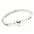 Burn Silver 'You Are Always In My Heart' Flex Bracelet - up to 20cm wrist - view 9