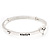 Burn Silver 'You Are Always In My Heart' Flex Bracelet - up to 20cm wrist - view 6
