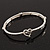 Burn Silver 'You Are Always In My Heart' Flex Bracelet - up to 20cm wrist - view 4