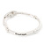 Burn Silver 'Wisdom, Passion, Courage, Inspire' Wing Flex Bracelet - up to 20cm Length - view 6
