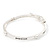 Burn Silver 'Wisdom, Passion, Courage, Inspire' Wing Flex Bracelet - up to 20cm Length - view 7