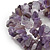 Amethyst Coil Flex Bangle Bracelet (Semi-precious stone) - Adjustable - view 3