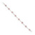 Pink/Clear Swarovski Crystal Floral Bracelet In Rhodium Plated Metal - 17cm Length - view 10