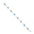Violet Blue/Clear Swarovski Crystal Floral Bracelet In Rhodium Plated Metal - 17cm Length - view 11