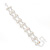 Two Row Clear/ AB Crystal Bracelet - 17cm Length (7cm extension) - view 2