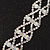 Two Row Clear/ AB Crystal Bracelet - 17cm Length (7cm extension) - view 7