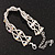 Two Row Clear/ AB Crystal Bracelet - 17cm Length (7cm extension) - view 5