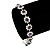 Light Purple/Clear Swarovski Crystal Floral Bracelet In Rhodium Plated Metal - 17cm Length - view 5