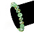 Light Green Glass Bead Flex Bracelet - 18cm Length - view 3