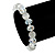 White/Transparent Glass Bead Flex Bracelet - 18cm Length - view 2