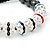 Hematite & Multicoloured Crystal Beaded Bracelet - Adjustable - 10mm Diameter - view 7