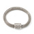 Unique Mesh Diamante Magnetic Bracelet In Silver Finish - 18cm Length - view 2