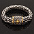 Stylish Two-Tone Mesh Magnetic Bracelet - 18cm Length