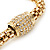 Gold Plated Diamante Mesh Magnetic Bracelet - 19cm Length - view 5