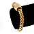 Gold Plated Diamante Mesh Magnetic Bracelet - 19cm Length - view 3
