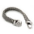 Rhodium Plated Mesh Bracelet With Diamante Magnetic Clasp - 18cm Length - view 7