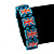 UK British Flag Union Jack Teal Stretch Wooden Bracelet - up to 20cm length - view 3