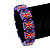 UK British Flag Union Jack Purple Stretch Wooden Bracelet - up to 20cm length - view 3