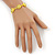 Children's Bright Yellow Acrylic 'Happy Face' Bracelet - Adjustable - view 2