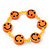 Children's Bright Orange Acrylic 'Happy Face' Bracelet - Adjustable - view 4