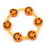 Children's Bright Orange Acrylic 'Happy Face' Bracelet - Adjustable - view 3