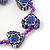 Children's Purple Acrylic 'Heart' Bracelet - Adjustable - view 3