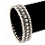 Silver Plated 'Indian Tranquillity' Flex Bangle Bracelet - 18cm Length - view 3