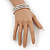 Silver Plated 'Indian Tranquillity' Flex Bangle Bracelet - 18cm Length - view 4