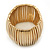 'Boutique' Matte Gold Stretch Bracelet - 18cm Length - view 6