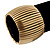 'Boutique' Matte Gold Stretch Bracelet - 18cm Length