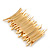 Gold Plated 'Crown' Flex Bracelet - 17cm Length - view 4