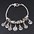Burn Silver 'Peace' Charm Bracelet - 19cm Length