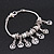 Burn Silver 'Peace' Charm Bracelet - 19cm Length - view 7