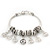 Burn Silver 'Peace' Charm Bracelet - 19cm Length - view 8