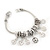 Burn Silver 'Peace' Charm Bracelet - 19cm Length - view 3