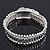 Silver Plated Charm 'Peace' Flex Bracelet - 19cm Length - view 7