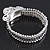 Silver Plated Charm 'Peace' Flex Bracelet - 19cm Length - view 8