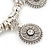 Silver Plated Metal Ring 'Indian Sun' Charm Flex Bracelet - 18cm Length - view 8