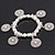 Silver Plated Metal Ring 'Indian Sun' Charm Flex Bracelet - 18cm Length - view 6