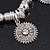 Silver Plated Metal Ring 'Indian Sun' Charm Flex Bracelet - 18cm Length - view 2