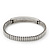 Unisex Silver Plated Swarovski Crystal Flex Tennis Bracelet - 20cm Length - view 4