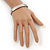 Unisex Silver Plated Swarovski Crystal Flex Tennis Bracelet - 20cm Length - view 5