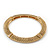 Burn Gold Textured Diamante Flex Bracelet - 19cm Length - view 7