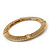 Burn Gold Textured Diamante Flex Bracelet - 19cm Length - view 8