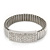 Unisex Silver Plated Swarovski Crystal Flex Tennis Bracelet - 20cm Length - view 2