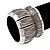 Burn Silver Finish Wide Textured Flex Bracelet - 18cm Length - view 5
